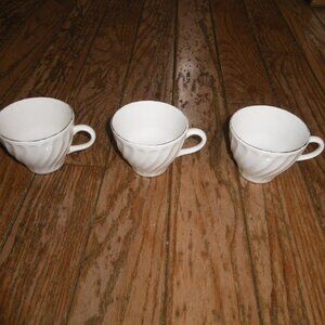 3 Vintage Elegant China Teacups